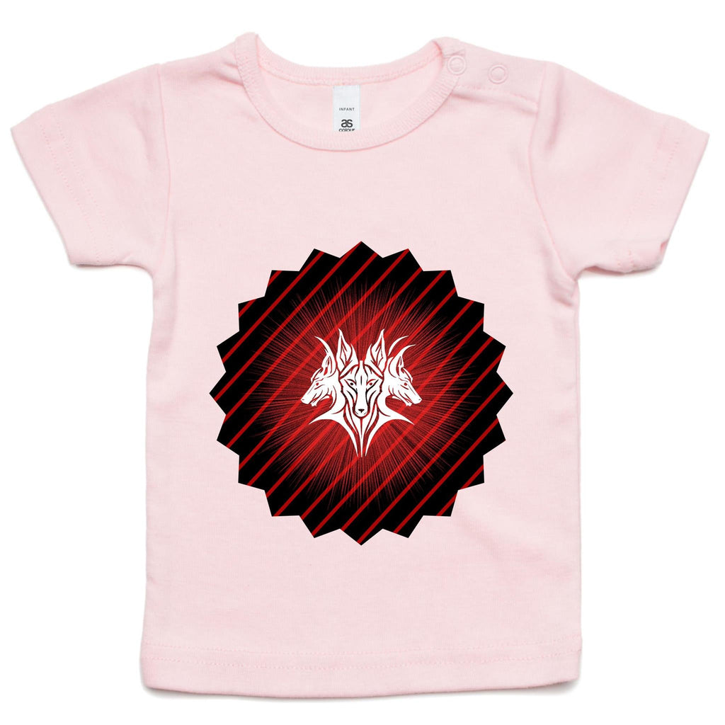 Glowing Cerberus AS Colour Infant Wee Tee Ogo Merch