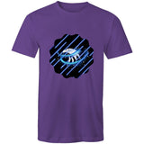 Blue Swirl Eagle AS Colour Staple - Mens T-Shirt Ogo Merch