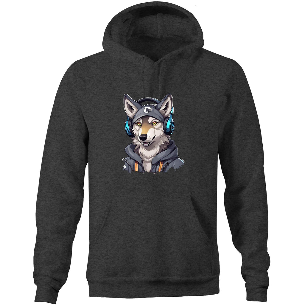 Gaming Wolf AS Colour Stencil Pocket Hoodie Sweatshirt Ogo Merch