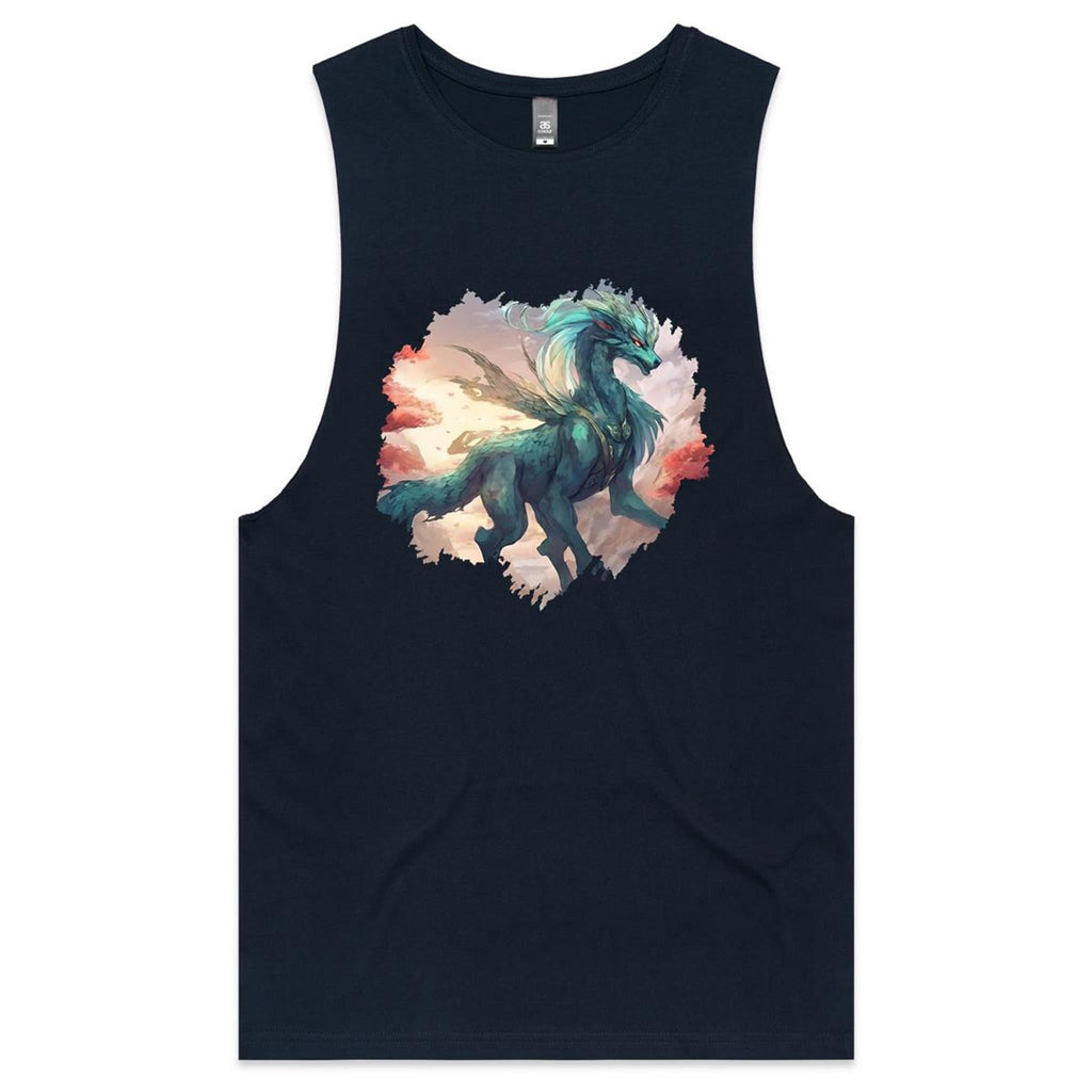 Beautiful Dragon AS Colour Barnard Mens Tank Top Tee Ogo Merch