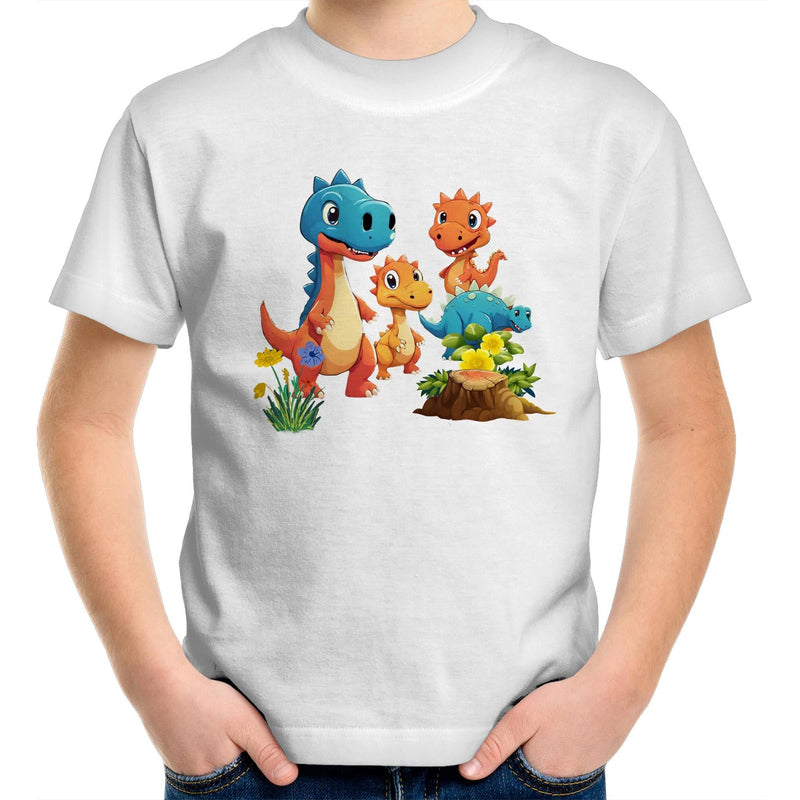 Dinosaur Babies AS Colour Kids Youth T-Shirt Ogo Merch