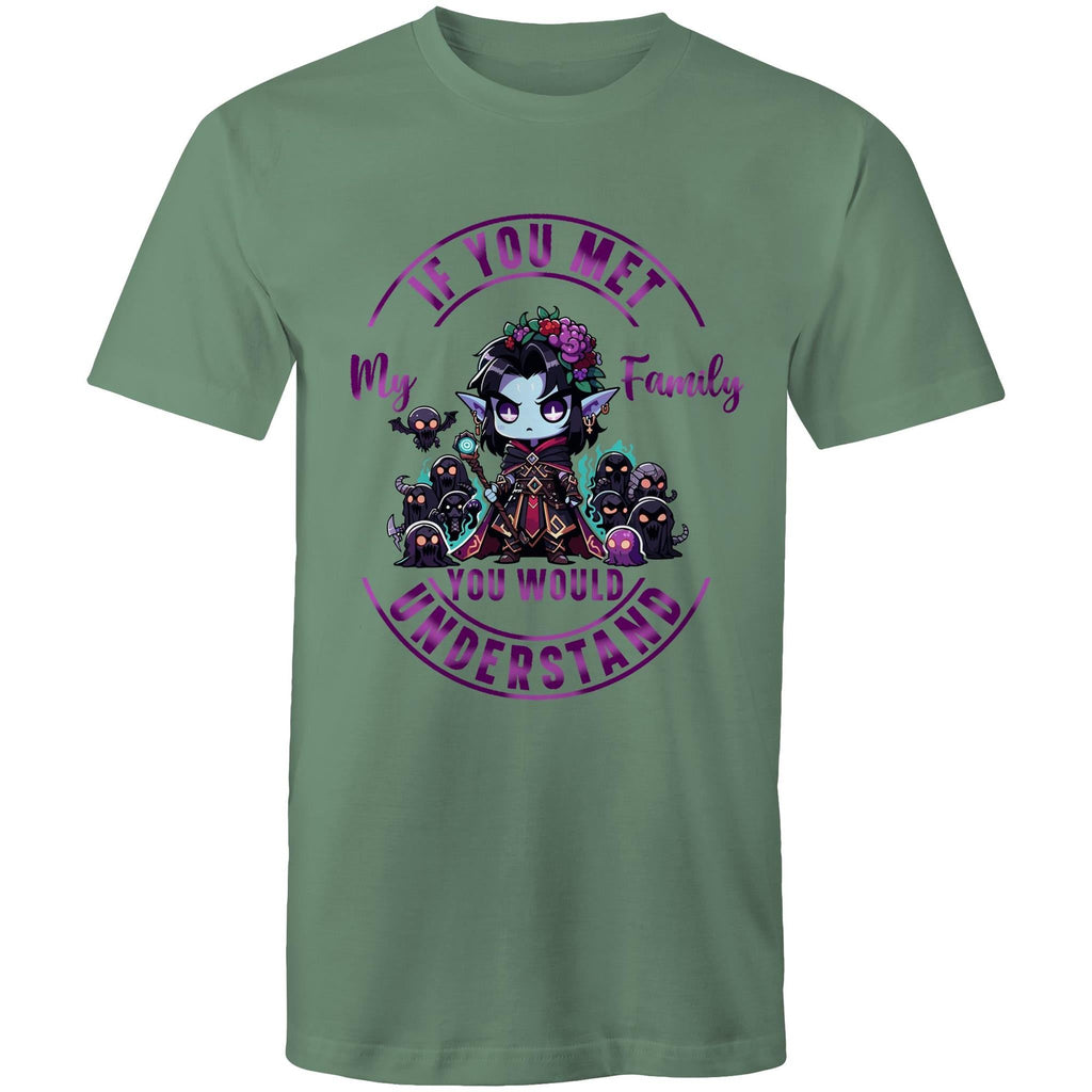 Meet my Family Angry Girl AS Colour Staple - Mens T-Shirt Ogo Merch