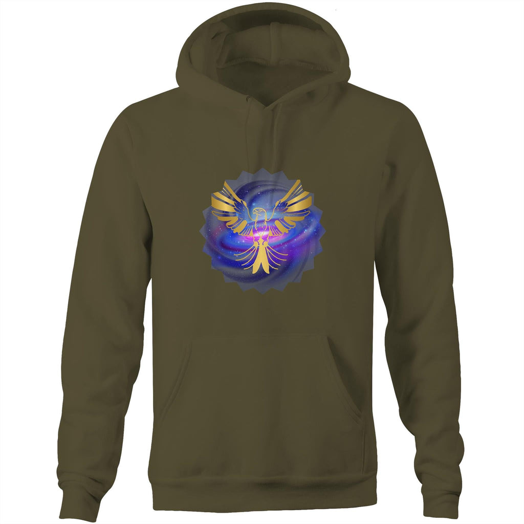 Gold Eagle AS Colour Stencil - Pocket Hoodie Sweatshirt Ogo Merch