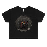 Cave Cerberus AS Colour Women's Crop Tee Ogo Merch