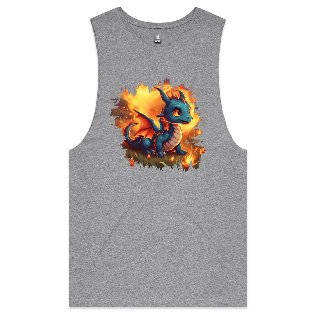 Baby Dragon AS Colour Barnard - Mens Tank Top Tee Ogo Merch
