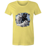 Three Wolves AS Colour - Women's Maple Tee Ogo Merch