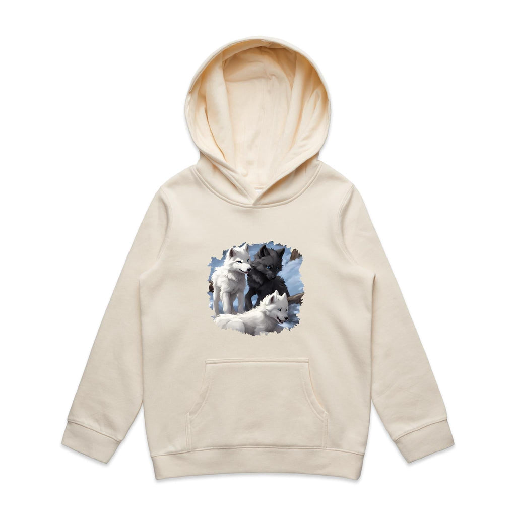 Three Wolves AS Colour Youth Supply Hood Ogo Merch