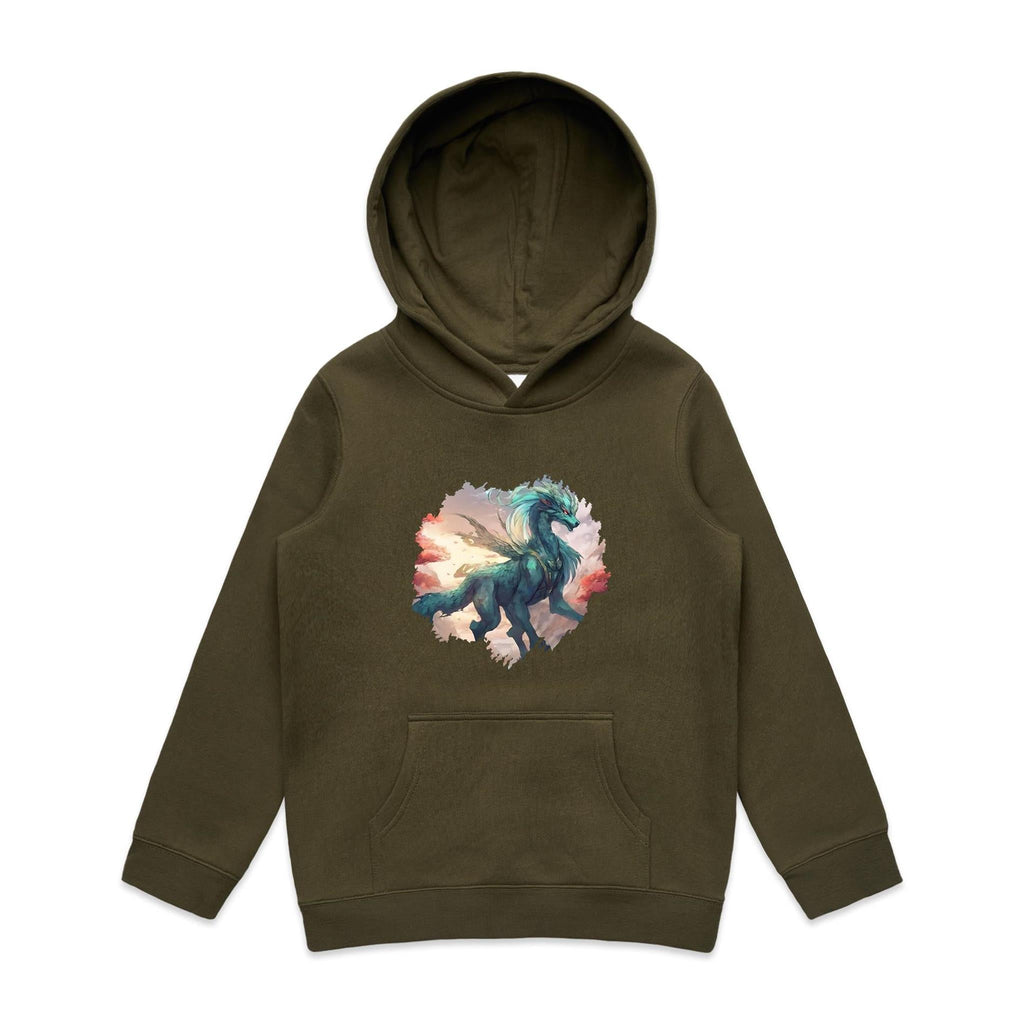 Beautiful Dragon AS Colour Youth Supply Hood Ogo Merch