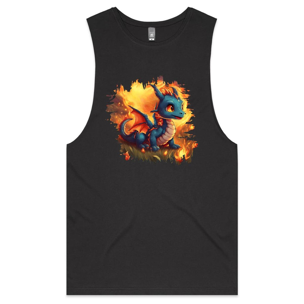 Baby Dragon AS Colour Barnard - Mens Tank Top Tee Ogo Merch