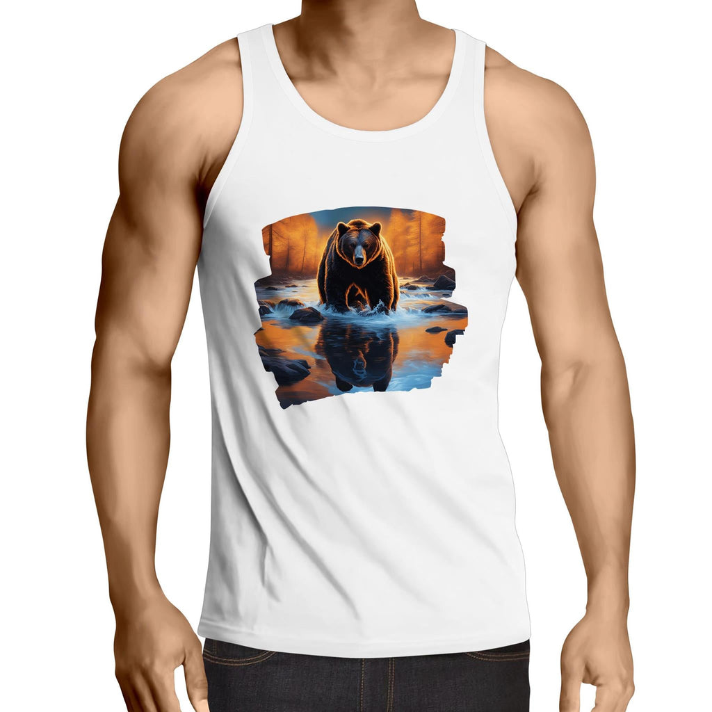 Water Bear AS Colour Lowdown - Mens Singlet Top Ogo Merch