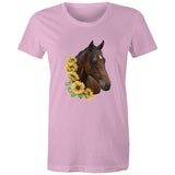 Sunflower Horse AS Colour - Women's Maple Tee Ogo Merch