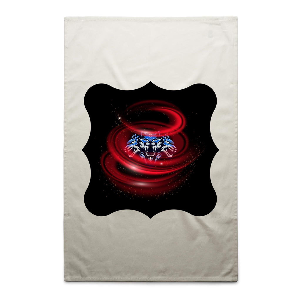 Cerberus Swirl AS Colour Tea Towel Ogo Merch