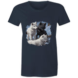 Three Wolves AS Colour - Women's Maple Tee Ogo Merch