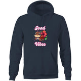 Good Vibes Turtle AS Colour Stencil - Pocket Hoodie Sweatshirt Ogo Merch