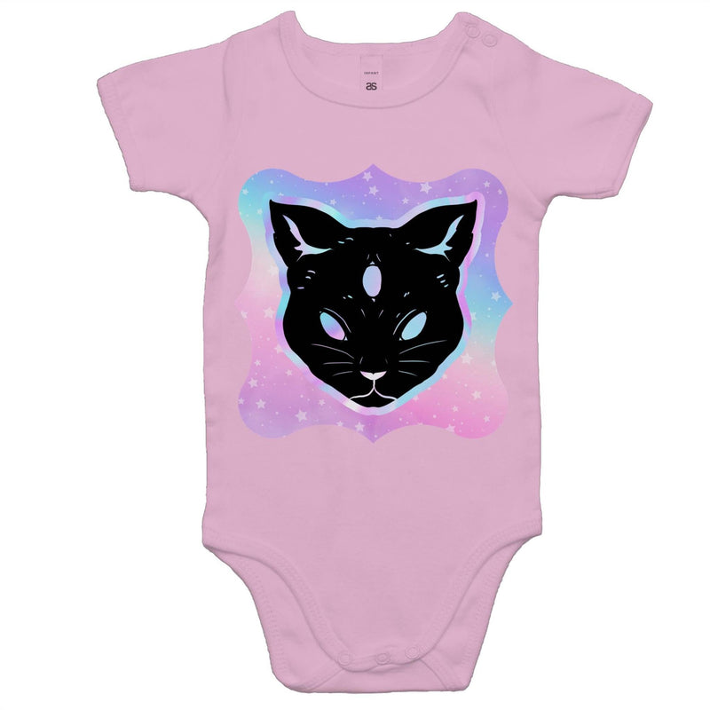 Psychic Cat AS Colour Mini Me Baby Onesie Romper Ogo Merch