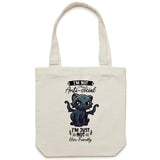 Antisocial Cat Monster AS Colour - Carrie - Canvas Tote Bag Ogo Merch