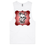 Snake and Skull AS Colour Barnard Mens Tank Top Tee Ogo Merch