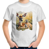 Deer and Meerkats AS Colour Kids Youth T-Shirt Ogo Merch