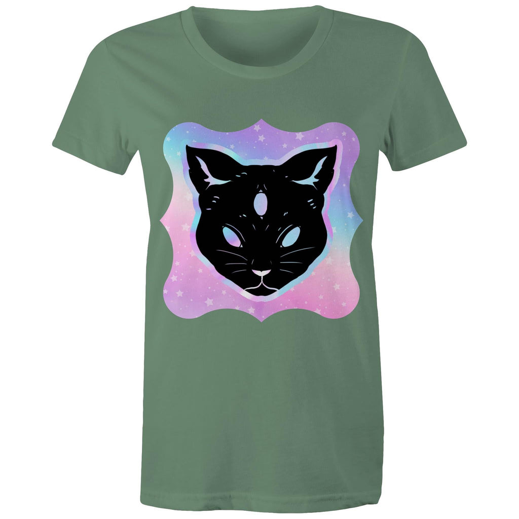 Psychic Cat AS Colour Women's Maple Tee Ogo Merch