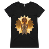 Angel AS Colour Bevel  Womens V Neck TShirt Ogo Merch