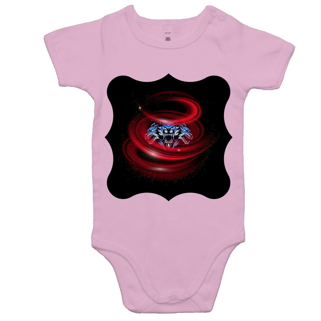 Cerberus Swirl AS Colour Mini Me Baby Onesie Romper Ogo Merch