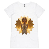 Angel AS Colour Bevel  Womens V Neck TShirt Ogo Merch