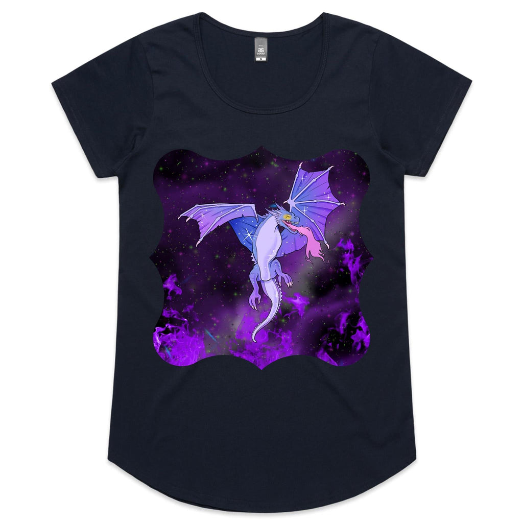 Purple Dragon AS Colour Mali Womens Scoop Neck TShirt Ogo Merch