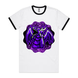 Shining Purple Dragon AS Colour Staple Ringer Tee Ogo Merch