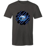 Blue Swirl Eagle AS Colour Staple - Mens T-Shirt Ogo Merch
