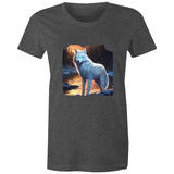 White Wolf AS Colour - Women's Maple Tee Ogo Merch