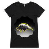 Honey Badger AS Colour Bevel Womens VNeck TShirt Ogo Merch