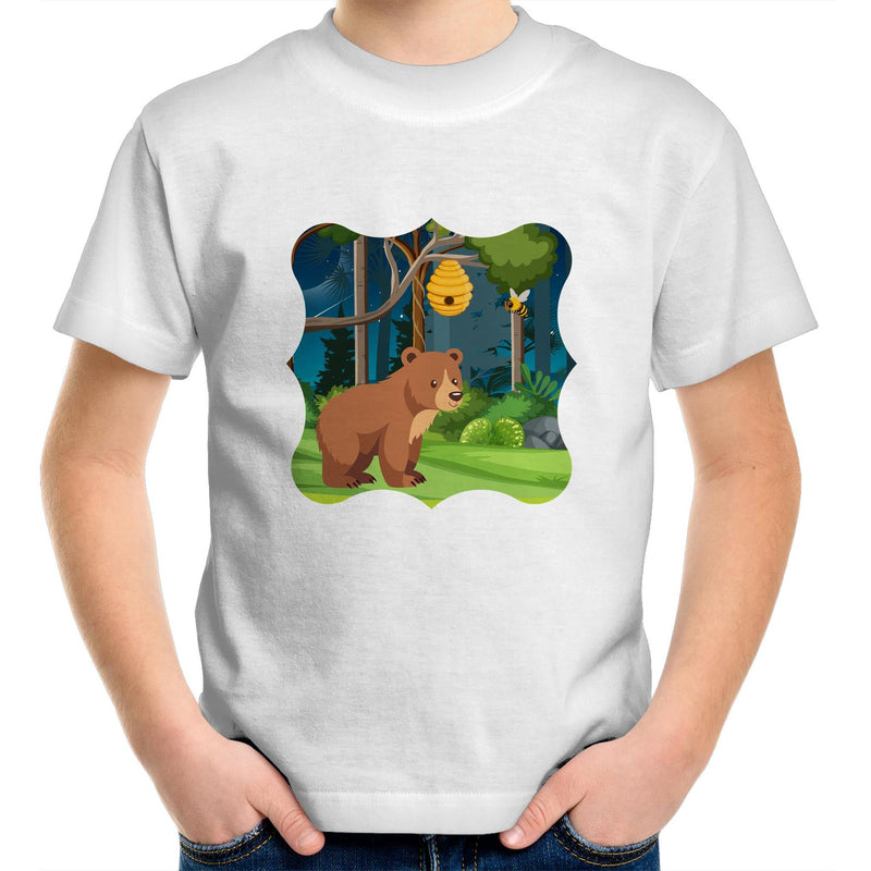 Bear and Bee AS Colour Kids Youth T-Shirt Ogo Merch