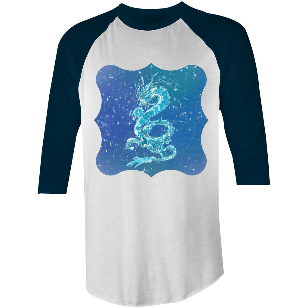 Blue Dragon 3/4 Sleeve TShirt Ogo Merch