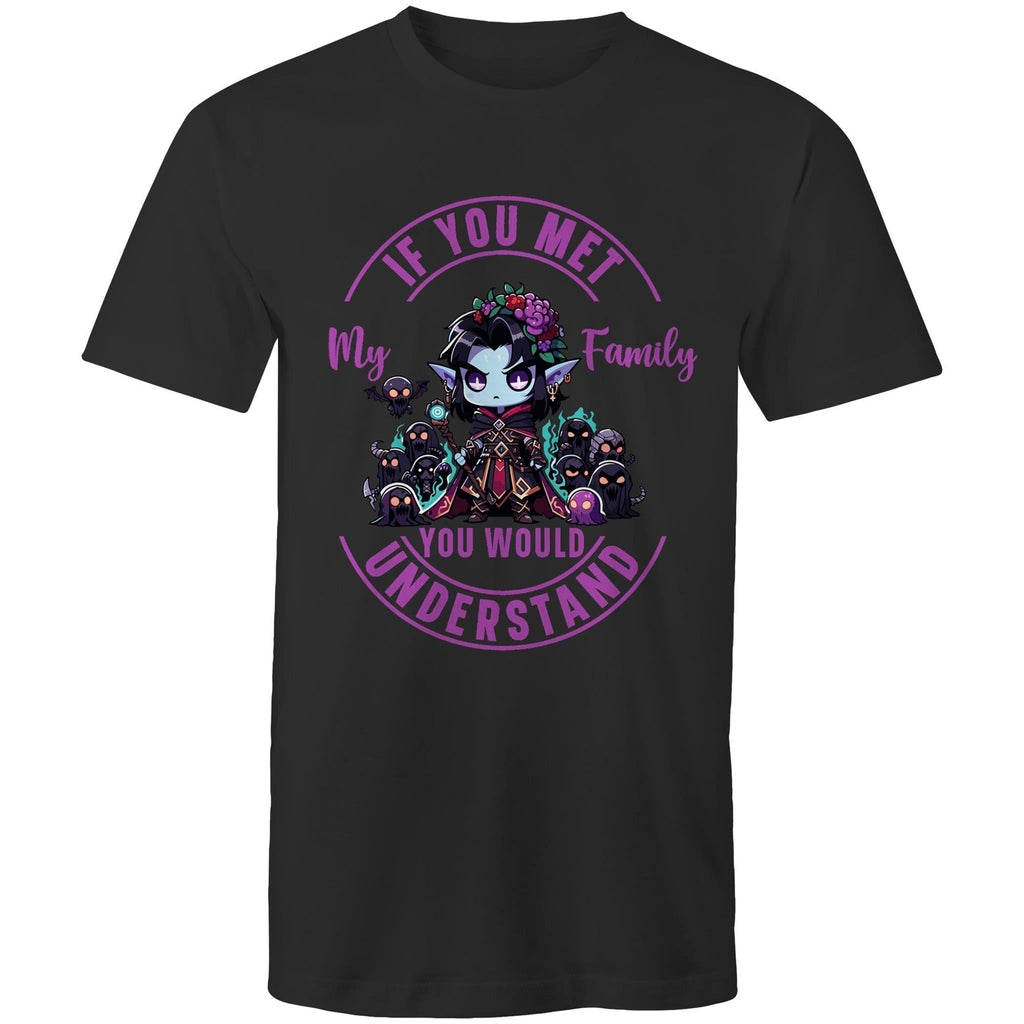 Meet my Family Angry Girl AS Colour Staple - Mens T-Shirt Ogo Merch