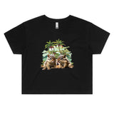 Beach Chipmunks AS Colour - Women's Crop Tee Ogo Merch