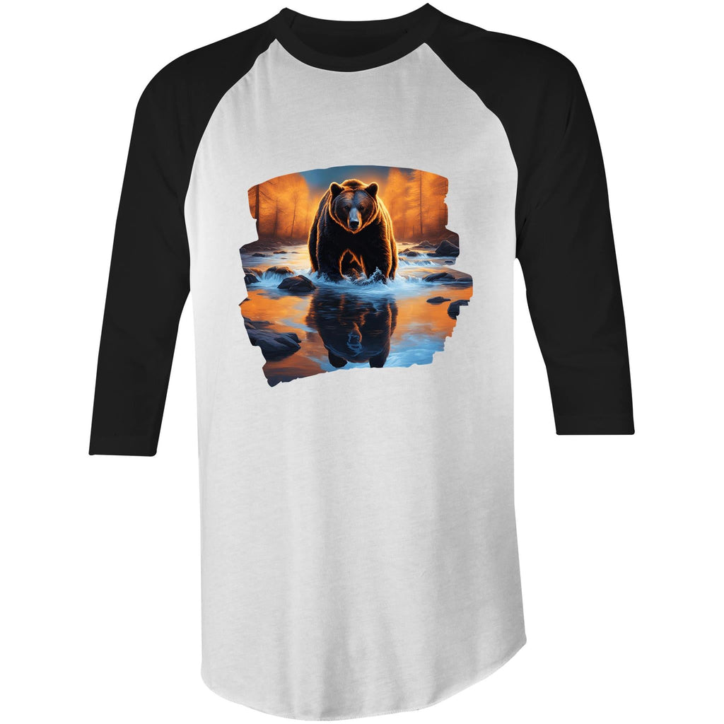 Water Bear AS Colour Raglan - 3/4 Sleeve T-Shirt Ogo Merch