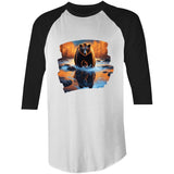 Water Bear AS Colour Raglan - 3/4 Sleeve T-Shirt Ogo Merch