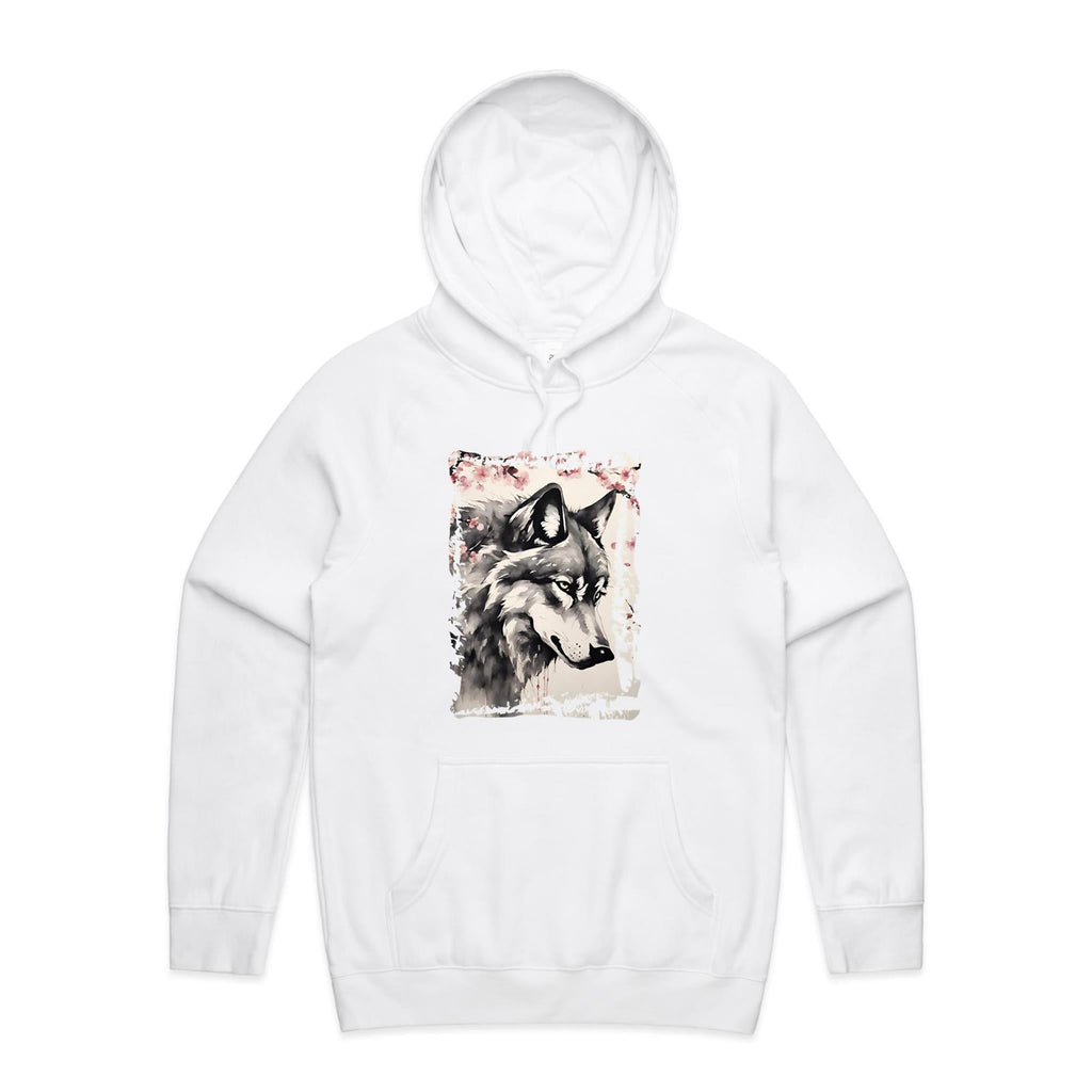 Wolf and Flowers AS Colour Supply Hood Ogo Merch