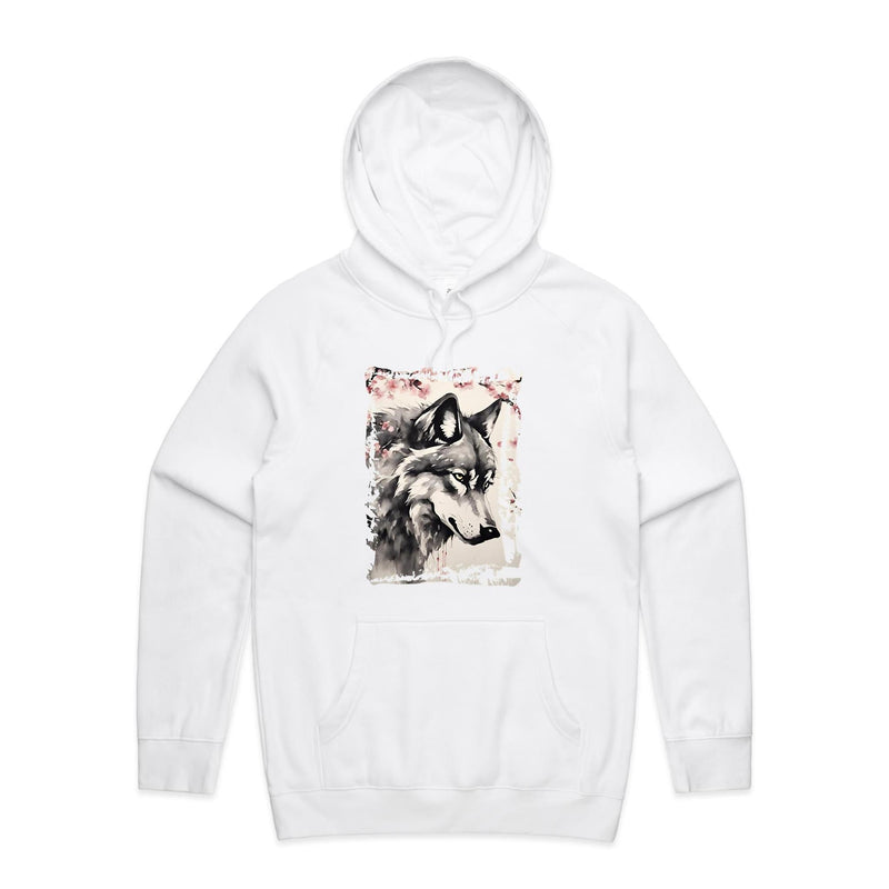 Wolf and Flowers AS Colour Supply Hood Ogo Merch