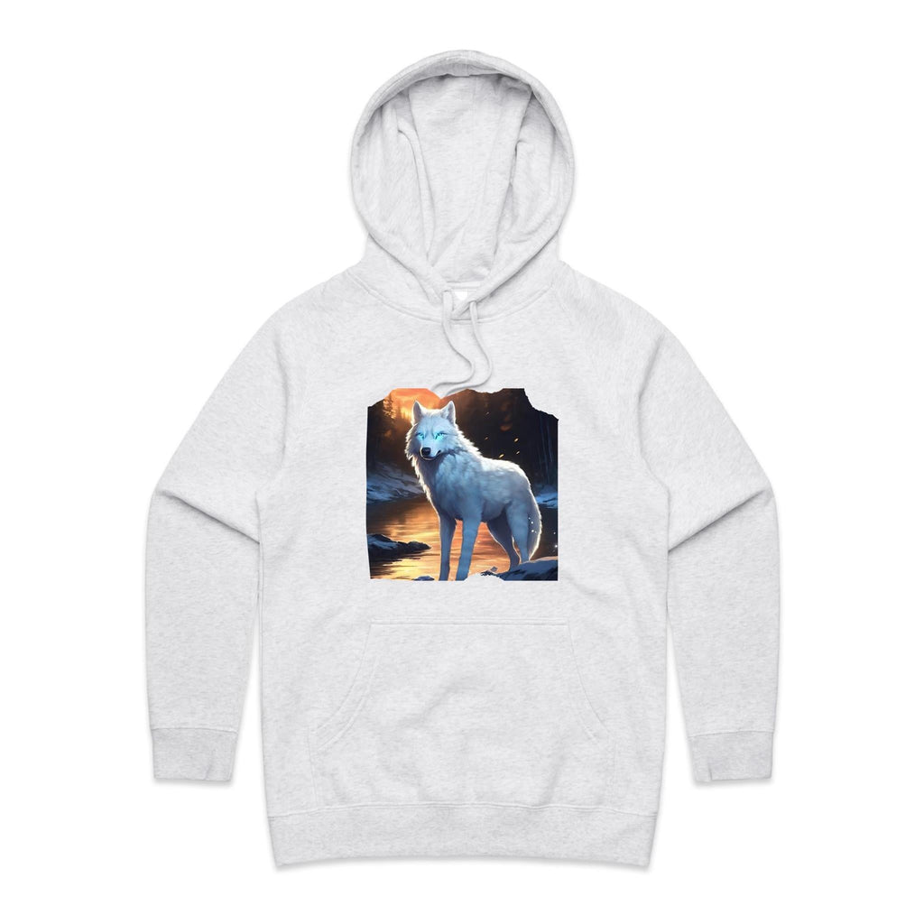 White Wolf AS Colour - Women's Supply Hood Ogo Merch