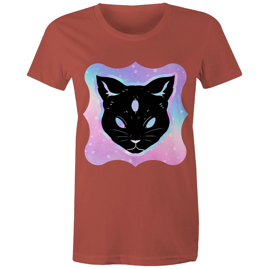 Psychic Cat AS Colour Women's Maple Tee Ogo Merch