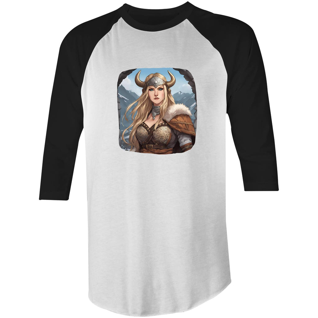 Viking Girl AS Colour Raglan - 3/4 Sleeve T-Shirt Ogo Merch