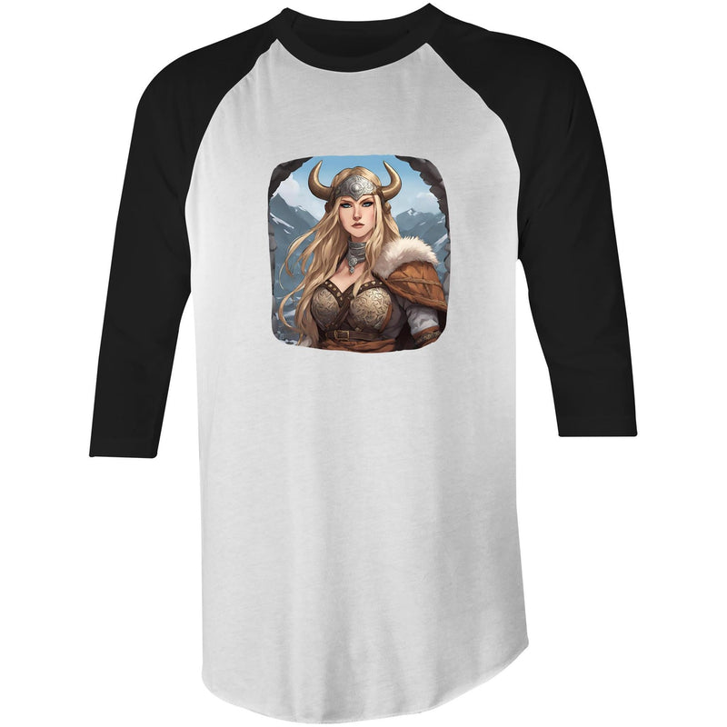 Viking Girl AS Colour Raglan - 3/4 Sleeve T-Shirt Ogo Merch