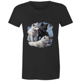 Three Wolves AS Colour - Women's Maple Tee Ogo Merch