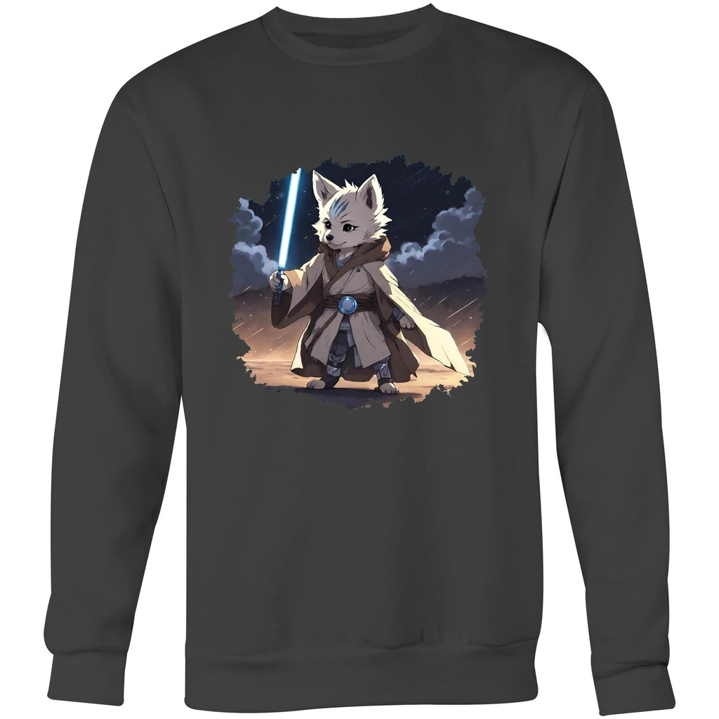 Wolf with Lightsaber AS Colour United Crew Sweatshirt Ogo Merch