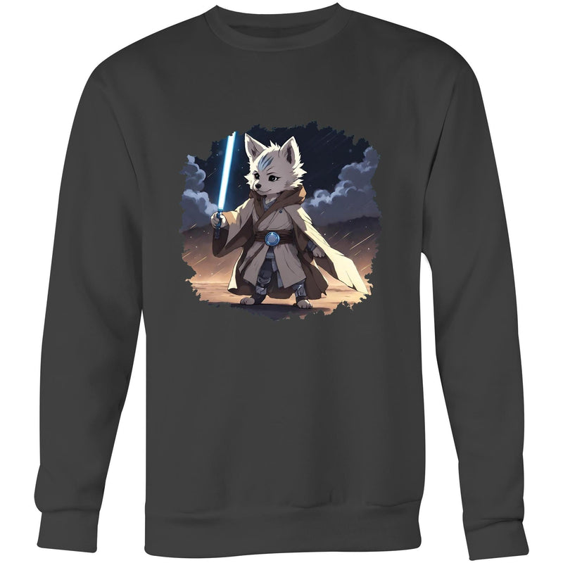 Wolf with Lightsaber AS Colour United Crew Sweatshirt Ogo Merch