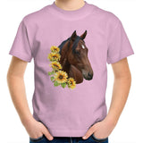 Sunflower Horse AS Colour Kids Youth T-Shirt Ogo Merch