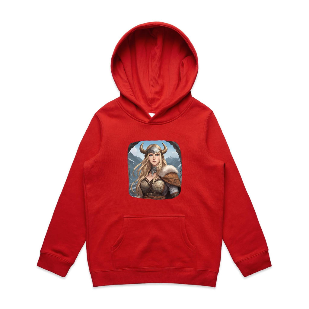 Viking Girl AS Colour - Youth Supply Hood Ogo Merch