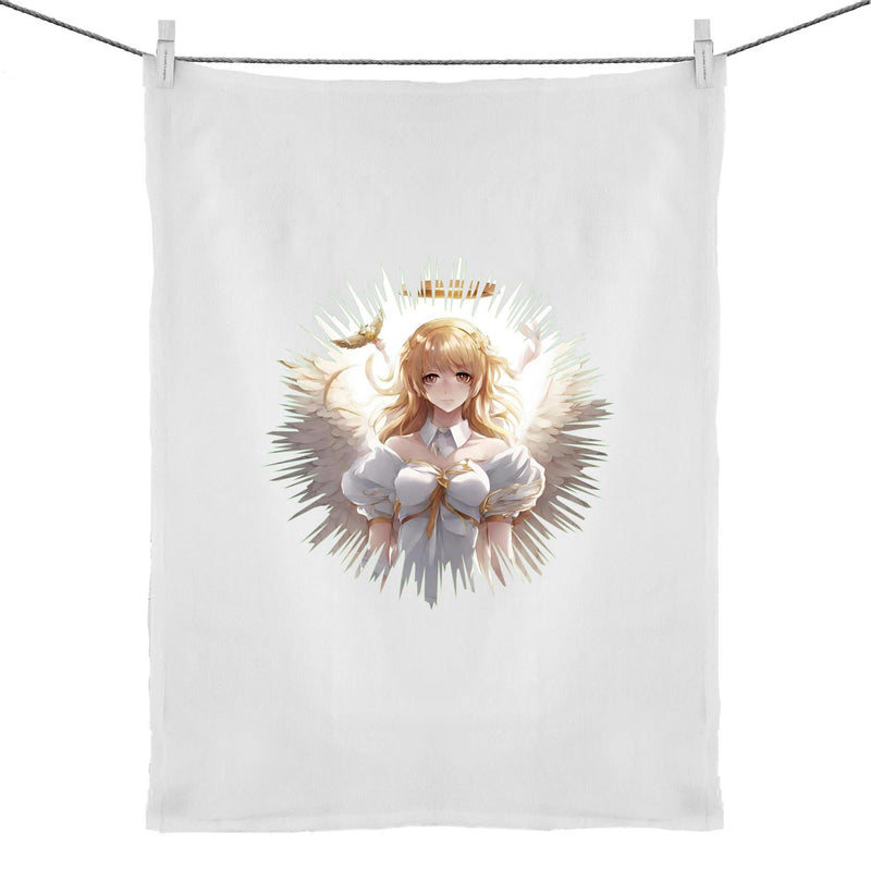 Angel Girl 50% Linen 50% Cotton Tea Towel Ogo Merch