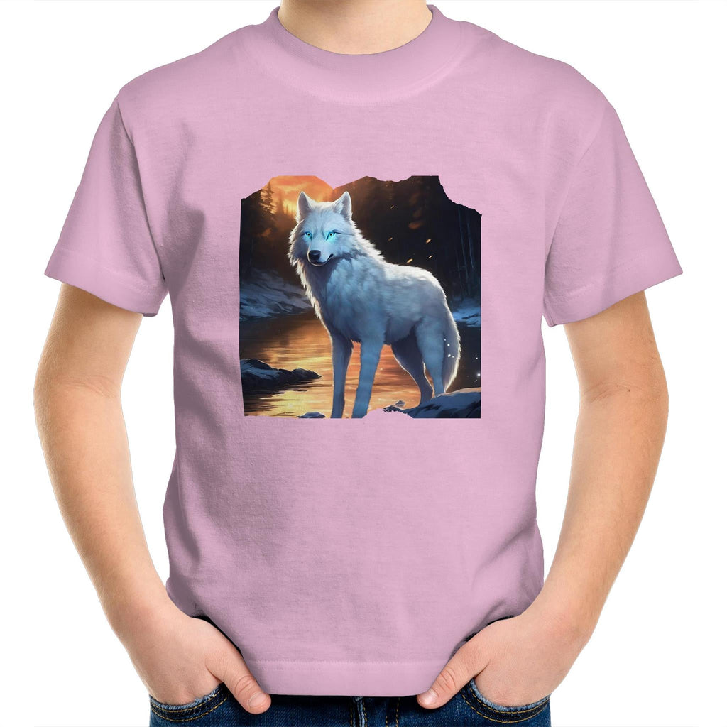 White Wolf AS Colour Kids Youth T-Shirt Ogo Merch